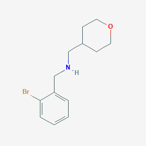 molecular formula C13H18BrNO B1399462 [(2-溴苯基)甲基][(氧杂-4-基)甲基]胺 CAS No. 1341535-69-0