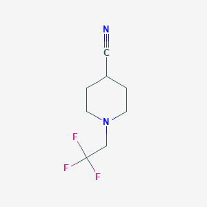 molecular formula C8H11F3N2 B1399468 1-(2,2,2-三氟乙基)哌啶-4-腈 CAS No. 1343194-36-4