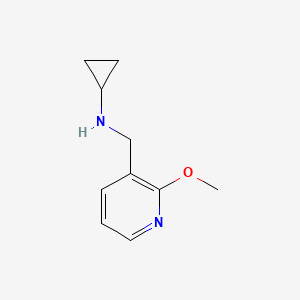 molecular formula C10H14N2O B1399470 Cyclopropyl-(2-methoxypyridin-3-ylmethyl)-amine CAS No. 1249771-15-0