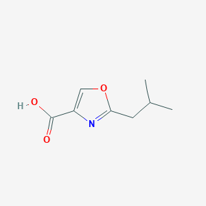 molecular formula C8H11NO3 B1399471 2-(2-Methylpropyl)-1,3-oxazole-4-carboxylic acid CAS No. 1248373-18-3