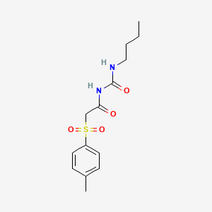 n-(Butylcarbamoyl)-2-[(4-methylphenyl)sulfonyl]acetamide