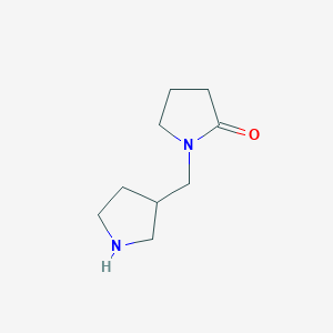 molecular formula C9H16N2O B1399474 1-(Pyrrolidin-3-ylmethyl)pyrrolidin-2-one CAS No. 1250178-52-9