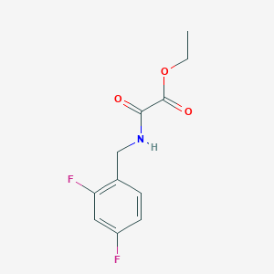 Acetic acid, 2-[[(2,4-difluorophenyl)methyl]amino]-2-oxo-, ethyl ester