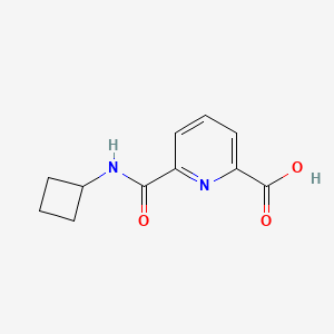 molecular formula C11H12N2O3 B1399477 6-(Cyclobutylcarbamoyl)pyridine-2-carboxylic acid CAS No. 1457627-68-7