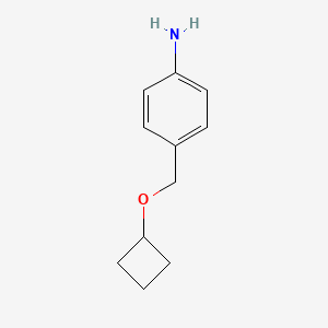 molecular formula C11H15NO B1399479 4-(Cyclobutoxymethyl)aniline CAS No. 1251099-59-8