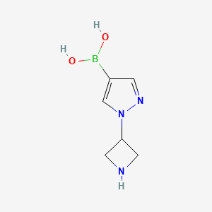 [1-(Azetidin-3-yl)pyrazol-4-yl]boronic acid