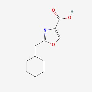 2-(Cyclohexylmethyl)-1,3-oxazole-4-carboxylic acid