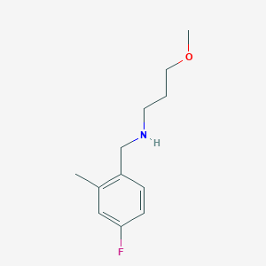 molecular formula C12H18FNO B1399485 [(4-Fluoro-2-methylphenyl)methyl](3-methoxypropyl)amine CAS No. 1250177-34-4