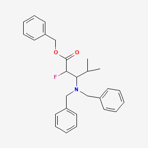 Benzyl 3-(dibenzylamino)-2-fluoro-4-methylpentanoate