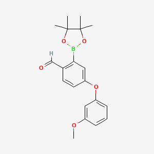 4-(3-Methoxy-phenoxy)-2-(4,4,5,5-tetramethyl-[1,3,2]dioxaborolan-2-yl)benzaldehyde