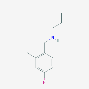 molecular formula C11H16FN B1399491 [(4-Fluoro-2-methylphenyl)methyl](propyl)amine CAS No. 1250434-97-9
