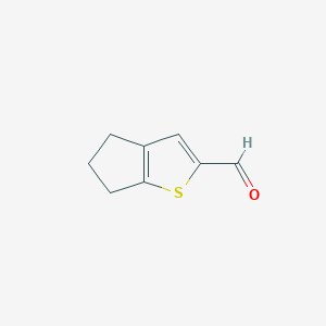 molecular formula C8H8OS B1399496 5,6-dihydro-4H-cyclopenta[b]thiophene-2-carbaldehyde CAS No. 956010-59-6