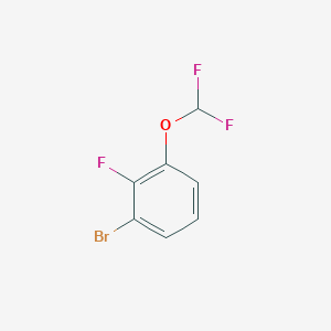 molecular formula C7H4BrF3O B1399509 1-Bromo-3-(difluoromethoxy)-2-fluorobenzene CAS No. 1242249-28-0