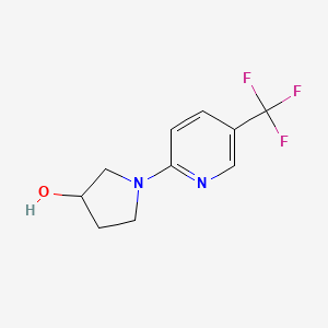 molecular formula C10H11F3N2O B1399514 1-(5-(三氟甲基)吡啶-2-基)吡咯烷-3-醇 CAS No. 1343181-22-5