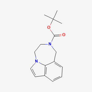 molecular formula C16H20N2O2 B1399518 2-Boc-1,2,3,4-tetrahydropyrrolo-[3,2,1-jk][1,4]benzodiazepine CAS No. 345264-15-5