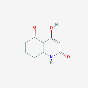 molecular formula C9H9NO3 B1399519 2,4-Dihydroxy-5,6,7,8-tetrahydroquinolin-5-one CAS No. 1312117-82-0