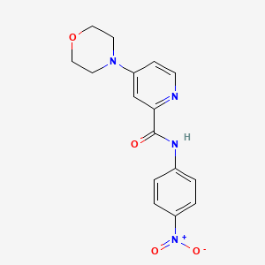 molecular formula C16H16N4O4 B13995194 4-(Morpholin-4-yl)-n-(4-nitrophenyl)pyridine-2-carboxamide CAS No. 66933-50-4