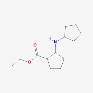 molecular formula C13H23NO2 B1399520 Ethyl 2-(Cyclopentylamino)cyclopentanecarboxylate CAS No. 1033756-00-1