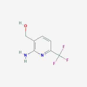 molecular formula C7H7F3N2O B1399527 2-Amino-6-(trifluorométhyl)pyridine-3-méthanol CAS No. 890302-66-6