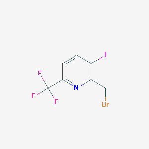 molecular formula C7H4BrF3IN B1399535 2-Bromomethyl-3-iodo-6-(trifluoromethyl)pyridine CAS No. 1233065-75-2