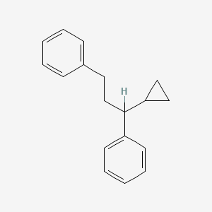 molecular formula C18H20 B13995359 (1-Cyclopropyl-3-phenylpropyl)benzene CAS No. 58280-91-4