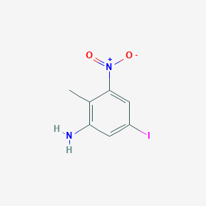 molecular formula C7H7IN2O2 B13995372 5-Iodo-2-methyl-3-nitroaniline CAS No. 6942-35-4