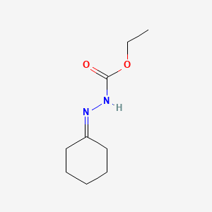 molecular formula C9H16N2O2 B13995446 Ethyl 2-cyclohexylidenehydrazinecarboxylate CAS No. 6971-92-2