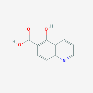 molecular formula C10H7NO3 B13995464 5-Hydroxy-6-quinolinecarboxylic acid 