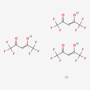 molecular formula C15H6CrF18O6 B13995472 Chromium;1,1,1,5,5,5-hexafluoro-4-hydroxypent-3-en-2-one 