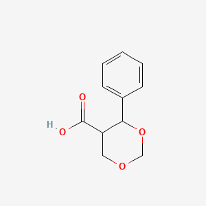 molecular formula C11H12O4 B13995493 4-Phenyl-1,3-dioxane-5-carboxylic acid CAS No. 92057-56-2