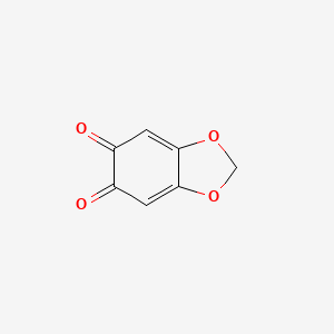 molecular formula C7H4O4 B13995494 1,3-Benzodioxole-5,6-dione CAS No. 21505-19-1