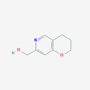 molecular formula C9H11NO2 B1399550 (3,4-dihydro-2H-pyrano[3,2-c]pyridin-7-yl)methanol CAS No. 959653-46-4