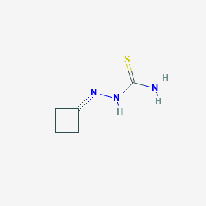 molecular formula C5H9N3S B13995502 2-Cyclobutylidenehydrazine-1-carbothioamide CAS No. 60798-88-1