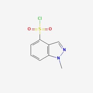 molecular formula C8H7ClN2O2S B13995529 1-Methyl-1H-indazole-4-sulfonyl chloride 