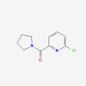 molecular formula C10H11ClN2O B1399554 2-Chloro-6-(pyrrolidine-1-carbonyl)pyridine CAS No. 720693-07-2