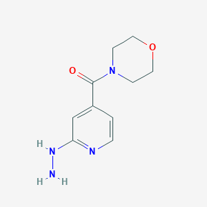 molecular formula C10H14N4O2 B1399555 4-(2-Hydrazinoisonicotinoyl)morpholine CAS No. 1248796-90-8