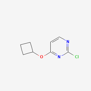 molecular formula C8H9ClN2O B1399564 2-氯-4-(环丁氧基)嘧啶 CAS No. 1251272-12-4