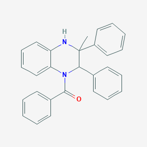 molecular formula C28H24N2O B13995640 (3-Methyl-2,3-diphenyl-2,4-dihydroquinoxalin-1-yl)-phenylmethanone CAS No. 86268-06-6