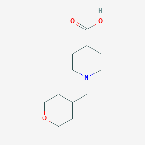 molecular formula C12H21NO3 B1399565 1-[(Oxan-4-yl)methyl]piperidine-4-carboxylic acid CAS No. 1457705-09-7