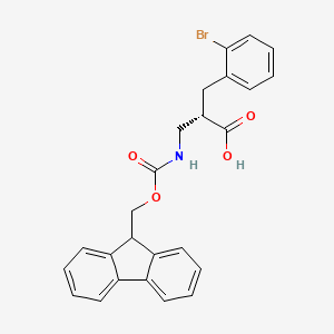 molecular formula C25H22BrNO4 B13995656 Fmoc-(s)-3-amino-2-(2-bromobenzyl)propanoic acid 