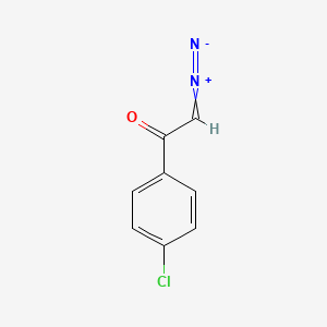 molecular formula C8H5ClN2O B13995701 1-(4-Chlorophenyl)-2-diazo-ethanone CAS No. 3282-33-5