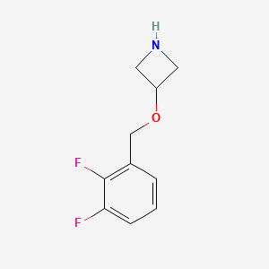 molecular formula C10H11F2NO B1399573 3-[(2,3-Difluorophenyl)methoxy]azetidine CAS No. 1121595-62-7