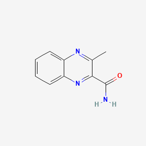 molecular formula C10H9N3O B13995795 2-Quinoxalinecarboxamide, 3-methyl- CAS No. 17357-92-5