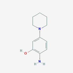 molecular formula C11H16N2O B13995843 2-Amino-5-(piperidin-1-yl)phenol 