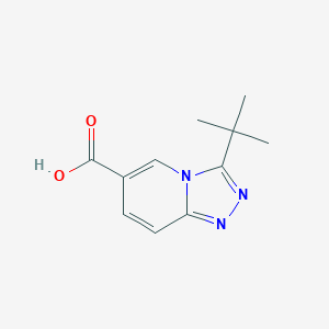 molecular formula C11H13N3O2 B1399588 3-Tert-butyl-[1,2,4]triazolo[4,3-a]pyridine-6-carboxylic acid CAS No. 1250541-35-5