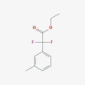 molecular formula C11H12F2O2 B1399589 二氟(3-甲苯基)乙酸乙酯 CAS No. 698379-26-9