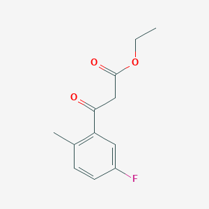 molecular formula C12H13FO3 B1399591 Ethyl (3-fluoro-6-methylbenzoyl)acetate CAS No. 1249199-30-1