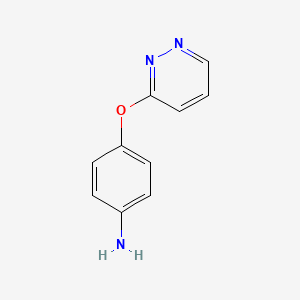molecular formula C10H9N3O B1399596 4-(吡啶-3-氧基)苯胺 CAS No. 1250501-36-0