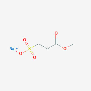 molecular formula C4H7NaO5S B1399619 Sodium 3-methoxy-3-oxopropane-1-sulfonate CAS No. 34911-90-5