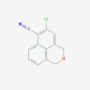 molecular formula C13H8ClNO B1399640 5-氯-1,3-二氢苯并[de]异色满-6-腈 CAS No. 959762-96-0